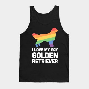 Golden Retriever - Funny Gay Dog LGBT Pride Tank Top